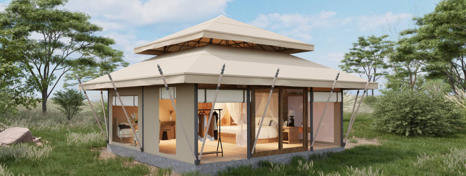 来宾户外野奢帐篷